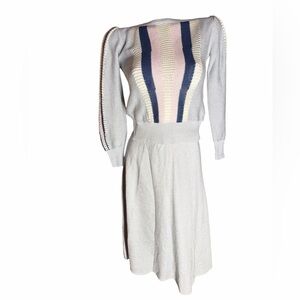 Elegant Lace 2 piece Sweater and Skirt by L.T. Martin